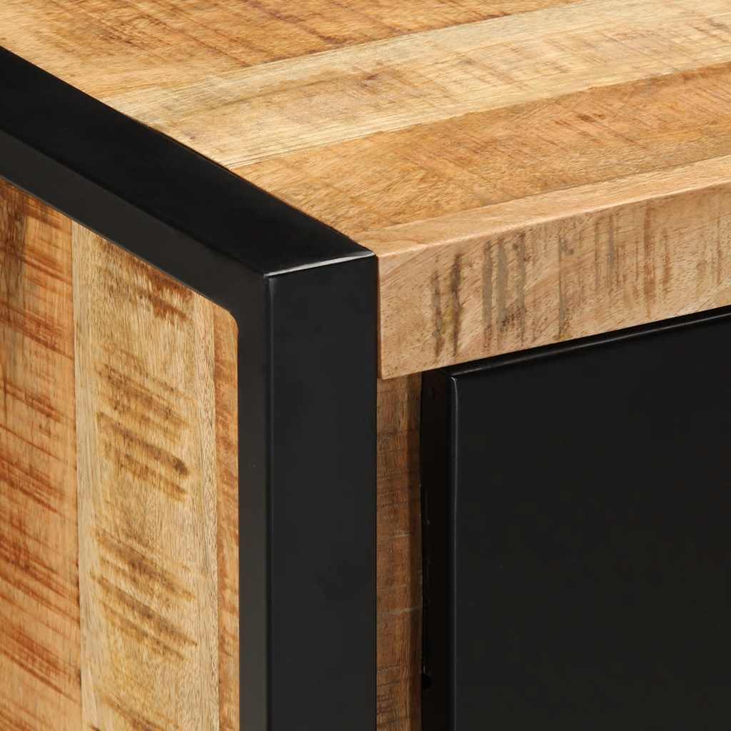Tv-meubel 80x30x40 cm massief ruw mangohout