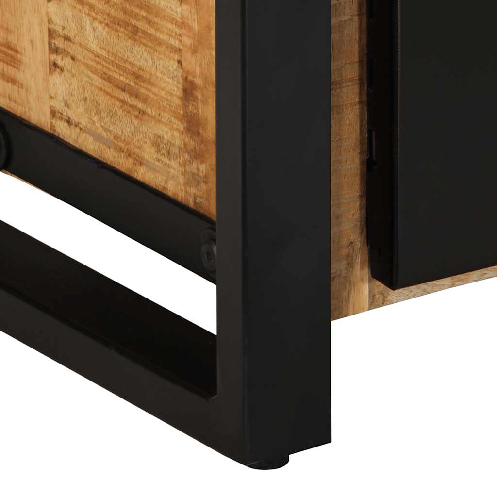 Tv-meubel 80x30x40 cm massief ruw mangohout