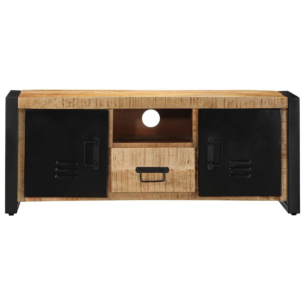 Tv-meubel 100x30x40 cm massief ruw mangohout