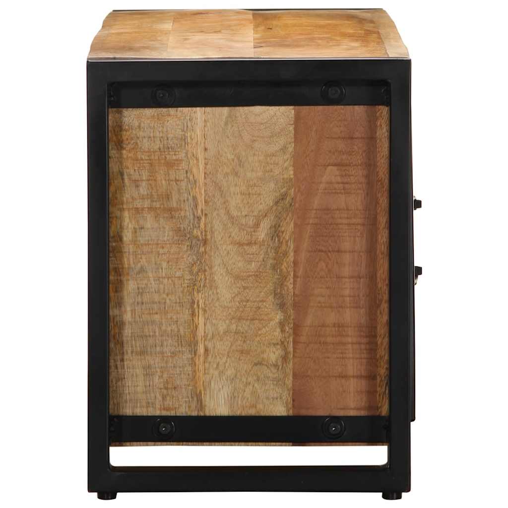 Tv-meubel 100x30x40 cm massief ruw mangohout