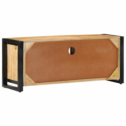 Tv-meubel 100x30x40 cm massief ruw mangohout