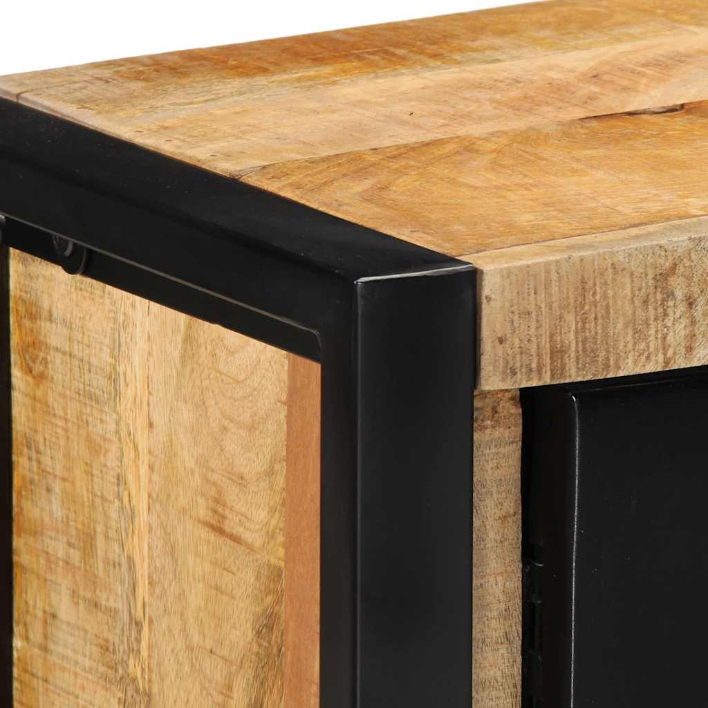 Tv-meubel 100x30x40 cm massief ruw mangohout