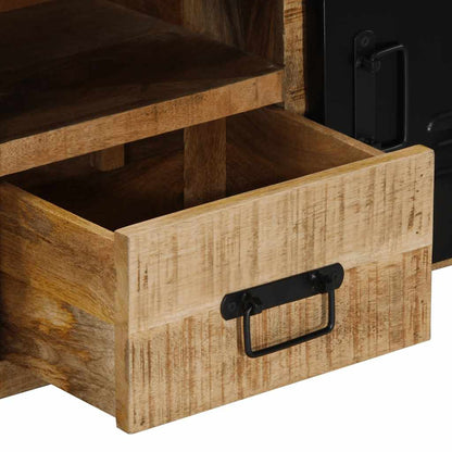 Tv-meubel 100x30x40 cm massief ruw mangohout