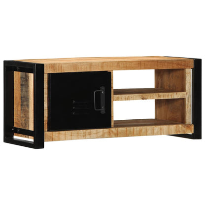 Tv-meubel 80x30x35 cm massief ruw mangohout