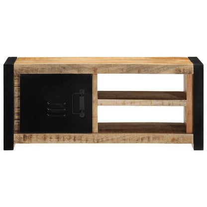 Tv-meubel 80x30x35 cm massief ruw mangohout