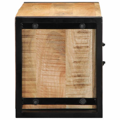 Tv-meubel 80x30x35 cm massief ruw mangohout