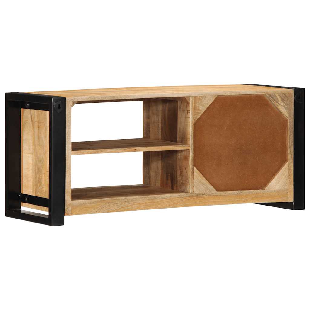 Tv-meubel 80x30x35 cm massief ruw mangohout