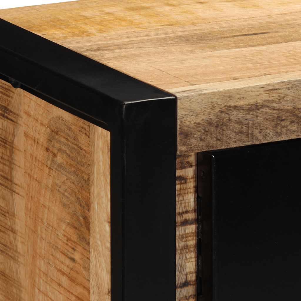Tv-meubel 80x30x35 cm massief ruw mangohout