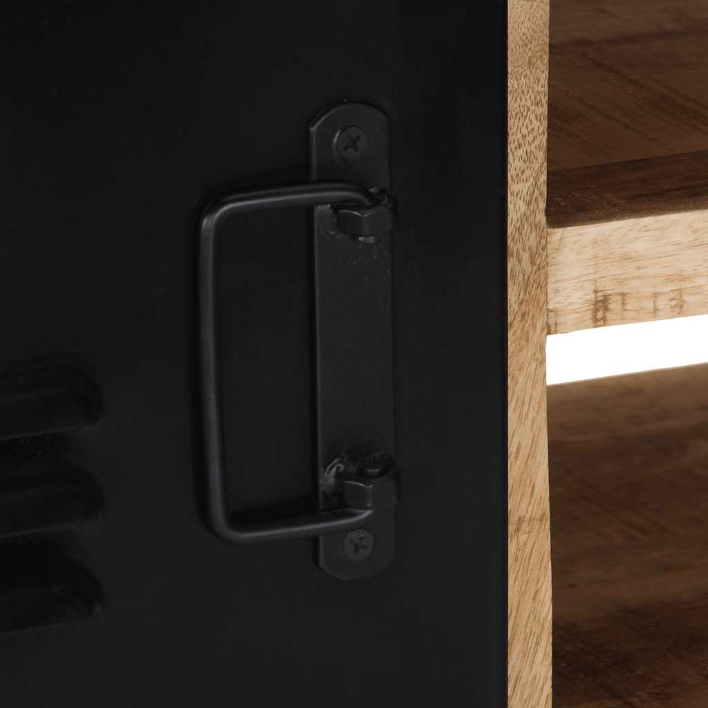 Tv-meubel 80x30x35 cm massief ruw mangohout