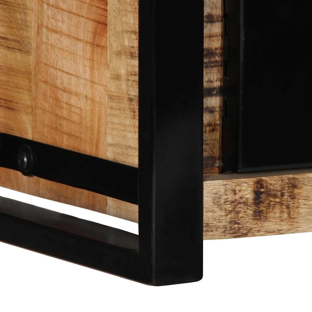 Tv-meubel 80x30x35 cm massief ruw mangohout