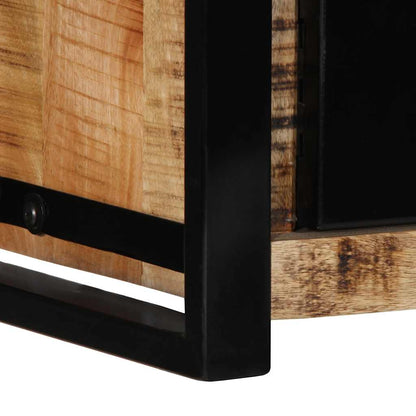 Tv-meubel 80x30x35 cm massief ruw mangohout
