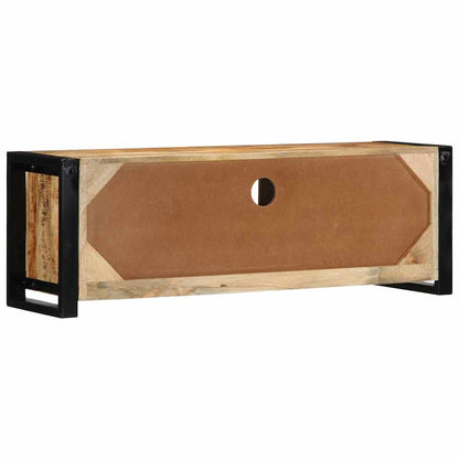 Tv-meubel 100x30x35 cm massief ruw mangohout