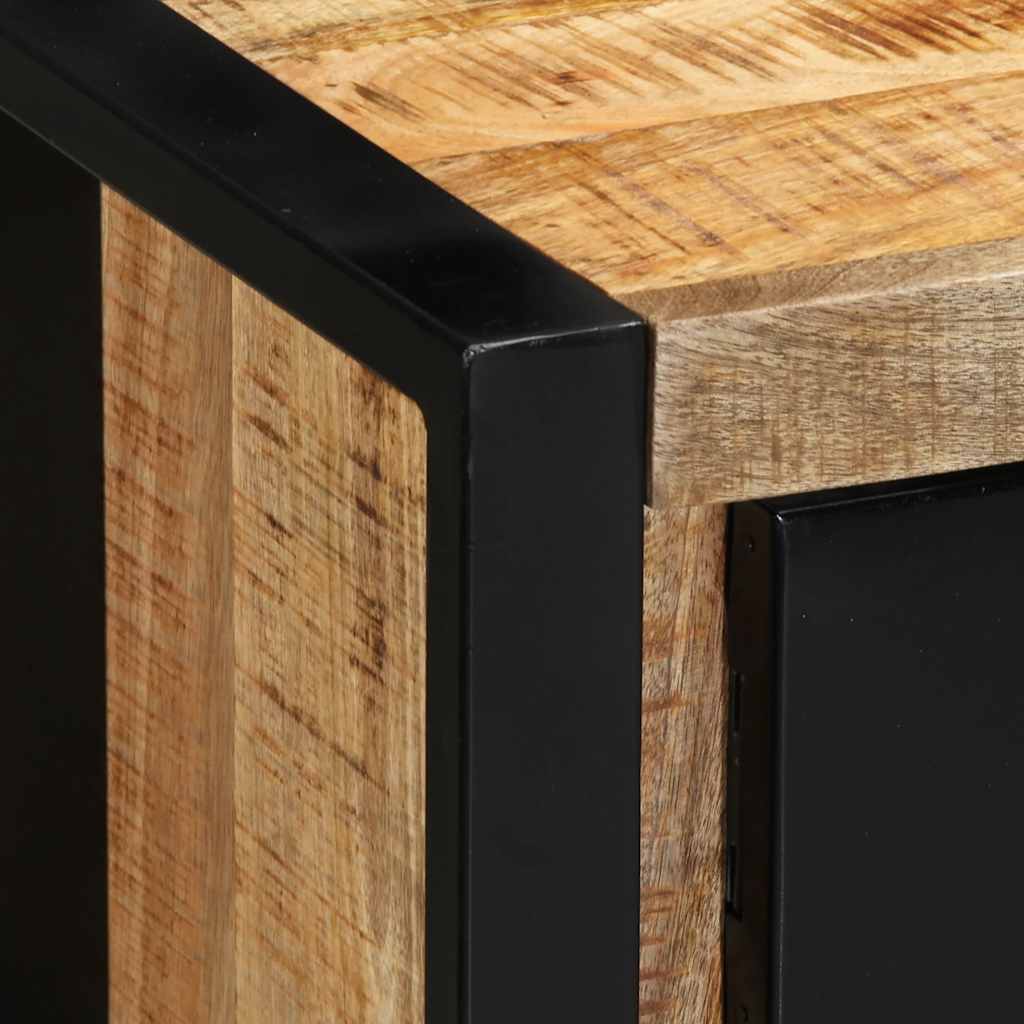 Tv-meubel 100x30x35 cm massief ruw mangohout
