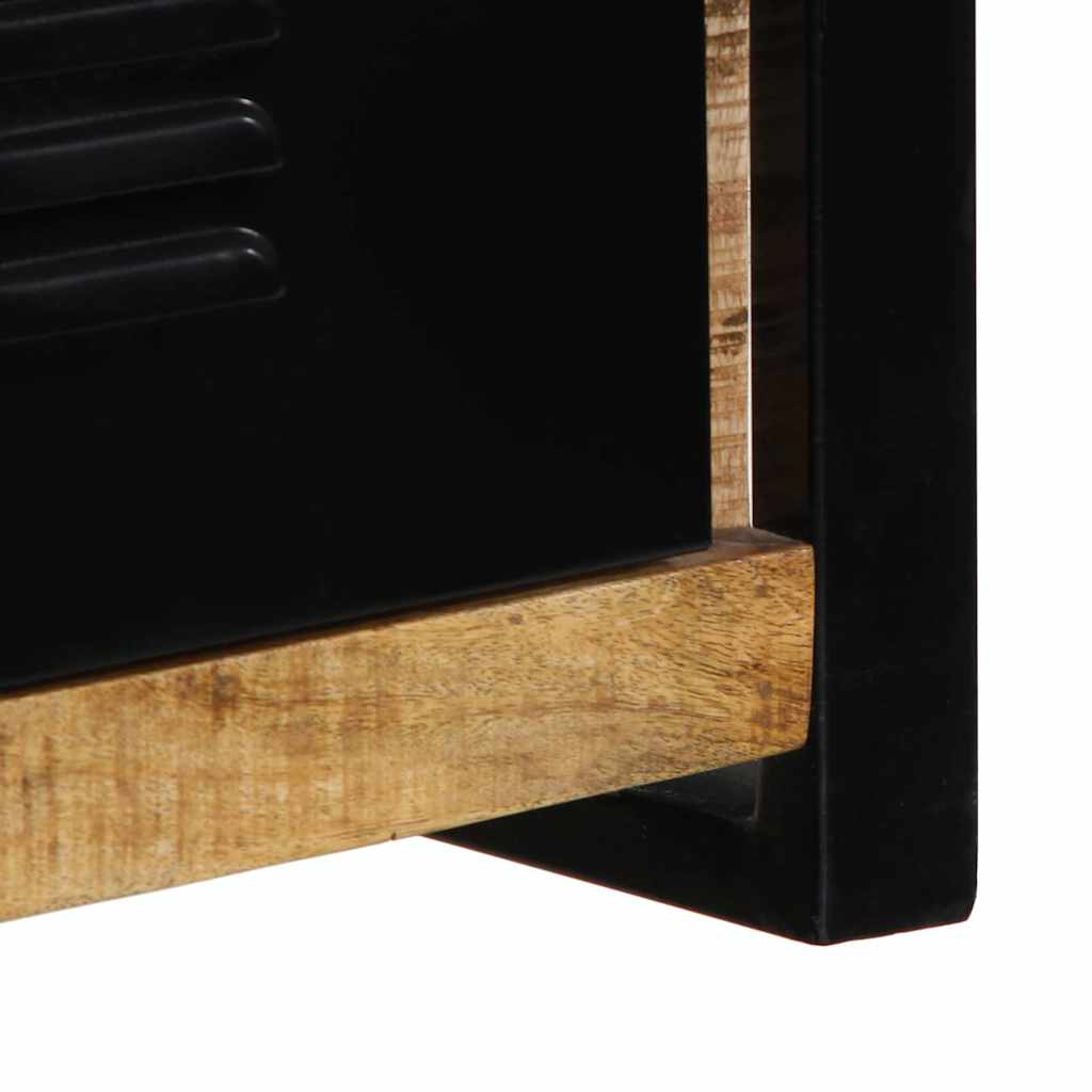 Tv-meubel 100x30x35 cm massief ruw mangohout