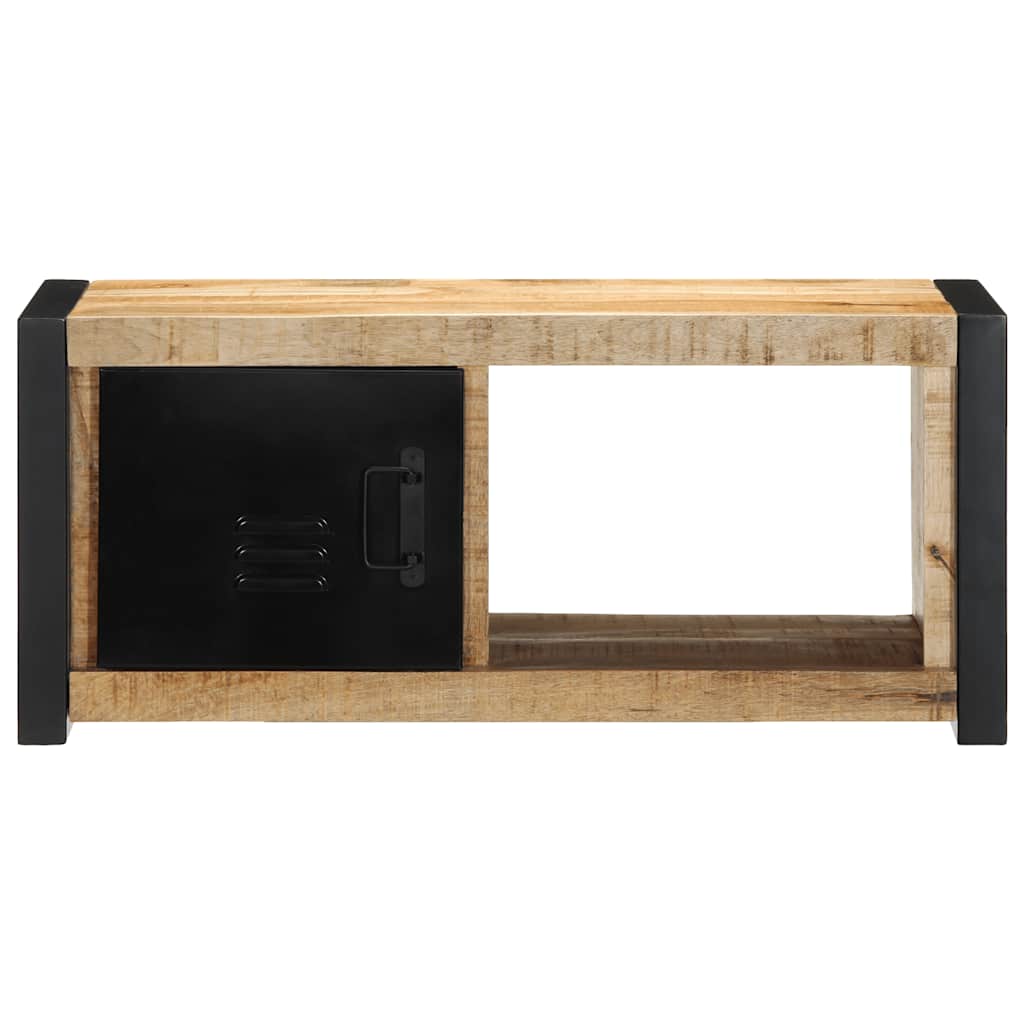 Tv-meubel 80x30x35 cm massief ruw mangohout