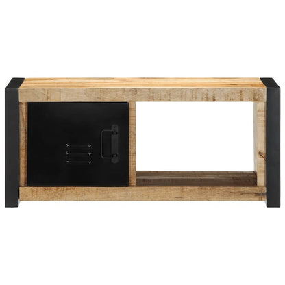 Tv-meubel 80x30x35 cm massief ruw mangohout