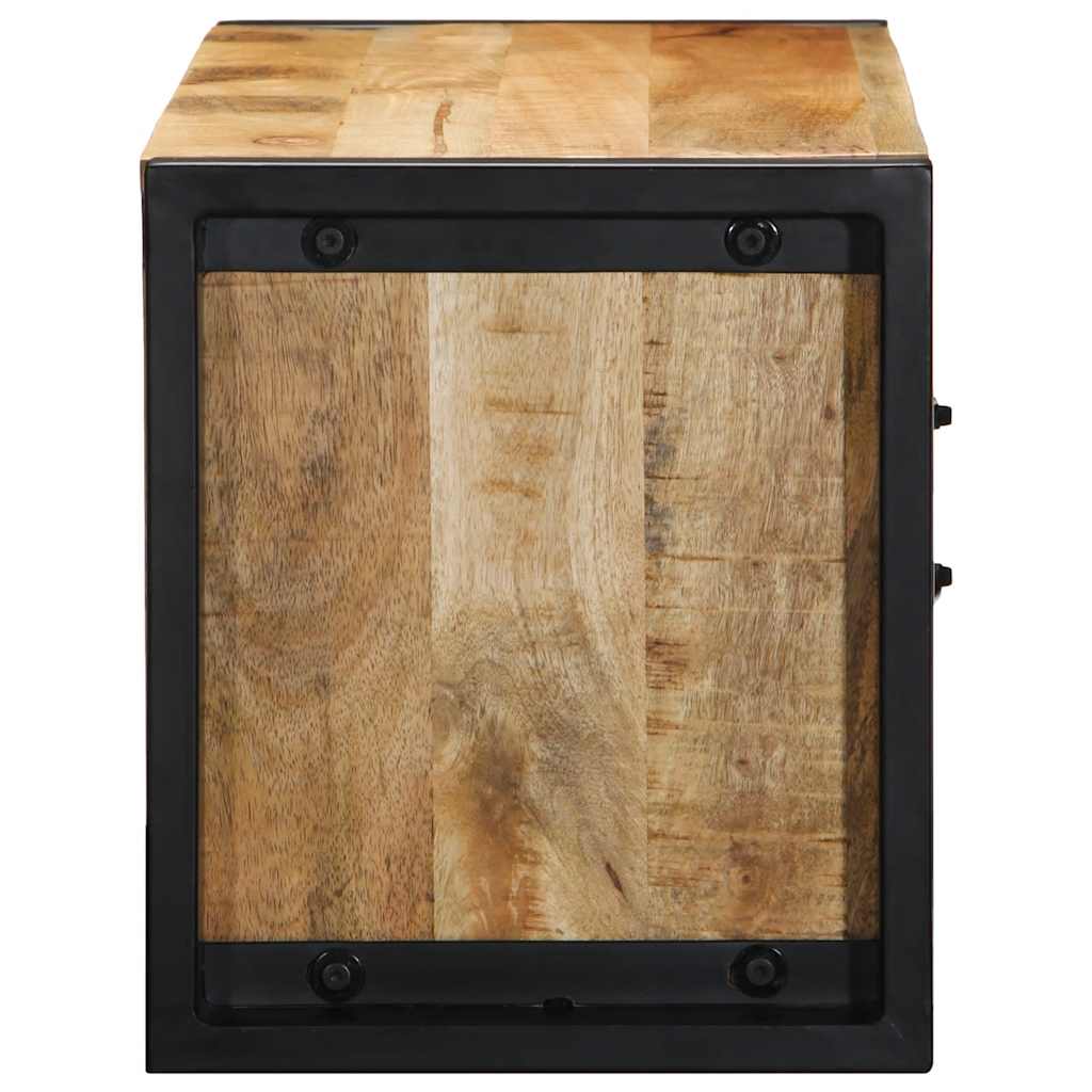 Tv-meubel 80x30x35 cm massief ruw mangohout