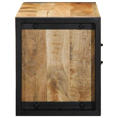 Tv-meubel 80x30x35 cm massief ruw mangohout