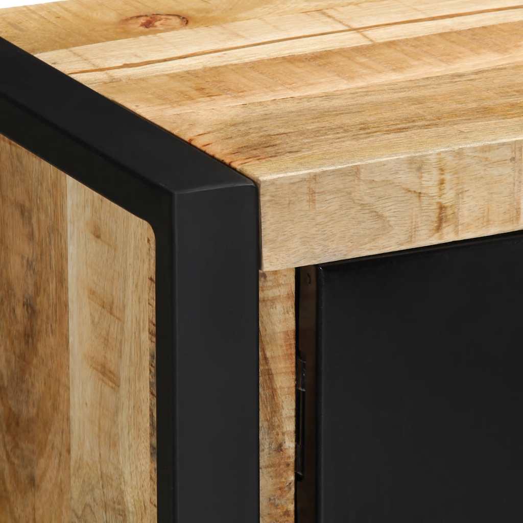 Tv-meubel 80x30x35 cm massief ruw mangohout