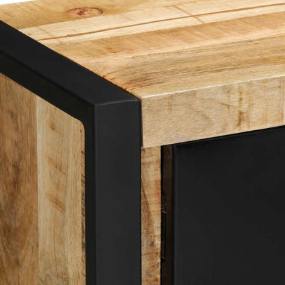 Tv-meubel 80x30x35 cm massief ruw mangohout