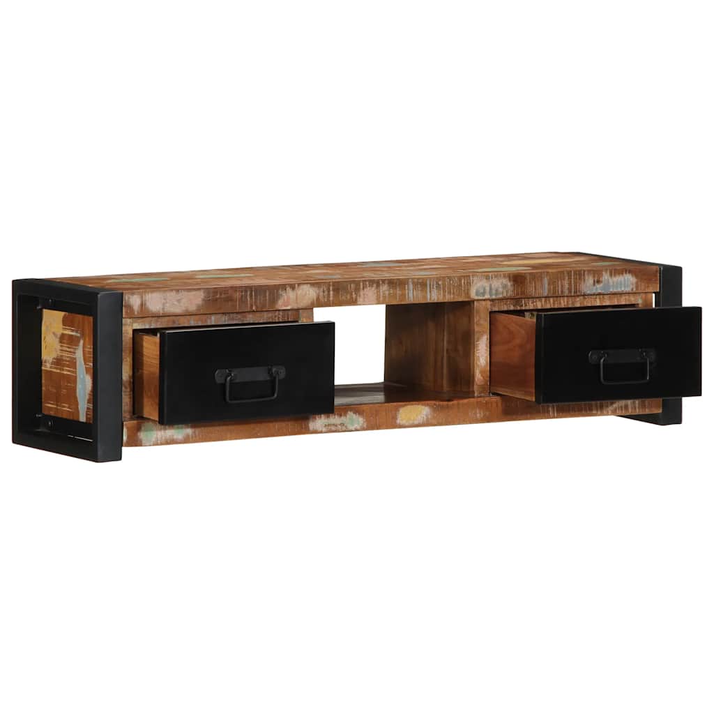 Tv-meubel 100x30x25 cm massief gerecycled hout