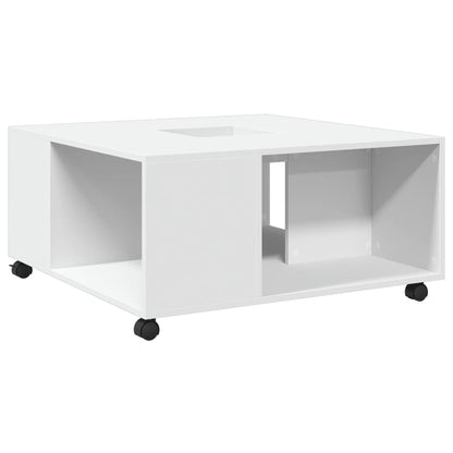 Salontafel 80x80x40 cm bewerkt hout wit