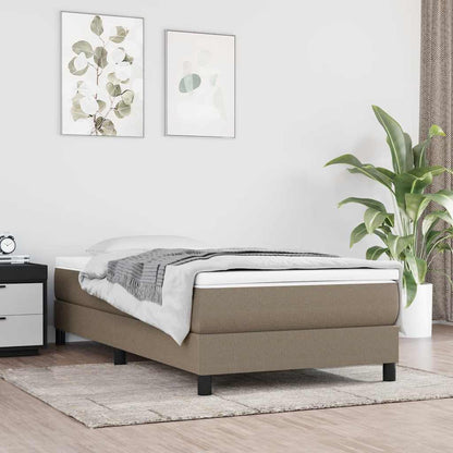 Pocketveringmatras voor kinderen 80x160 cm stof taupe