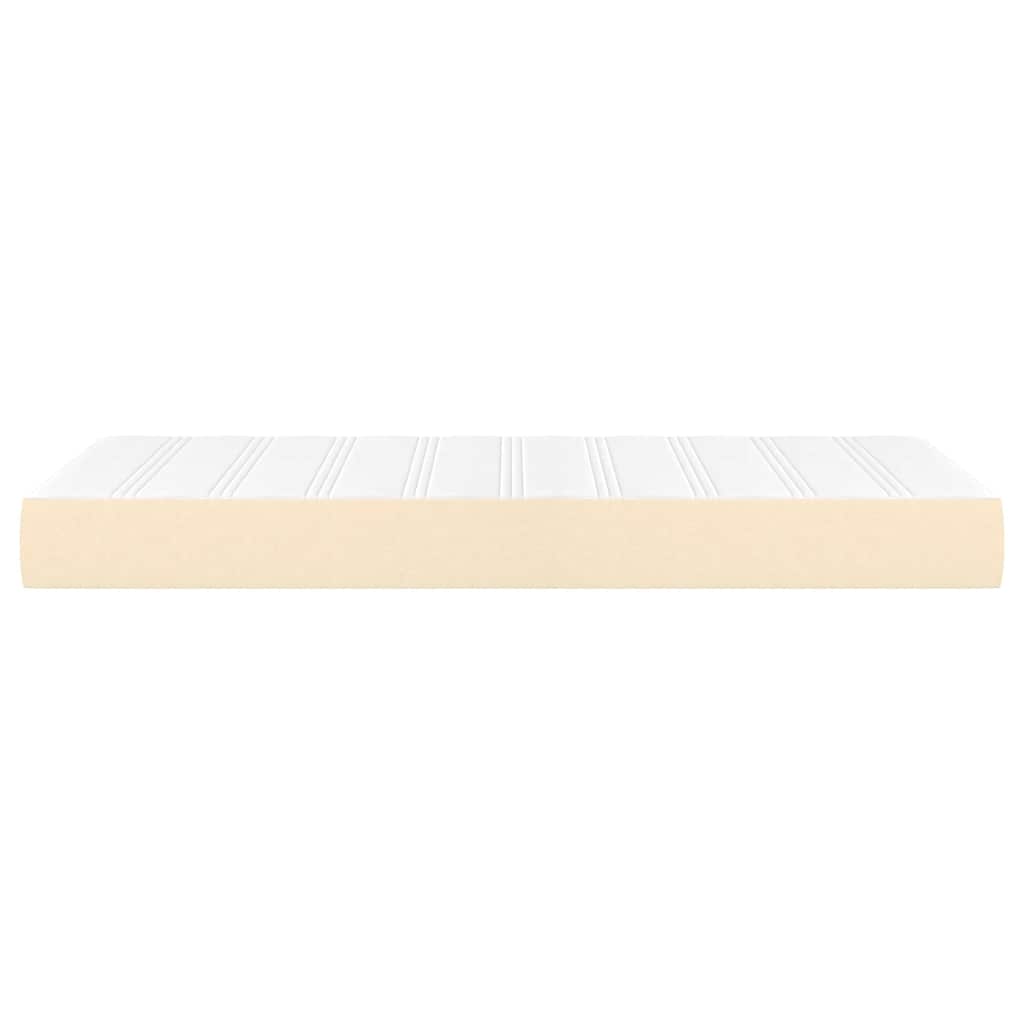 Pocketveringmatras voor kinderen 80x160 cm stof crèmekleurig