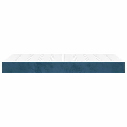 Pocketveringmatras 80x210x20 cm fluweel donkerblauw
