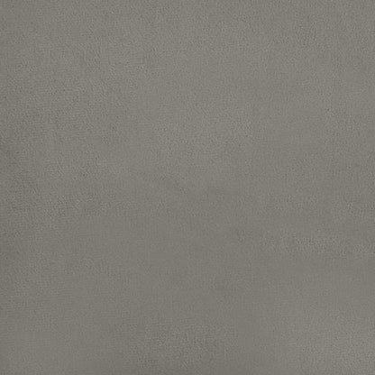 Pocketveringmatras 90x210x20 cm fluweel lichtgrijs