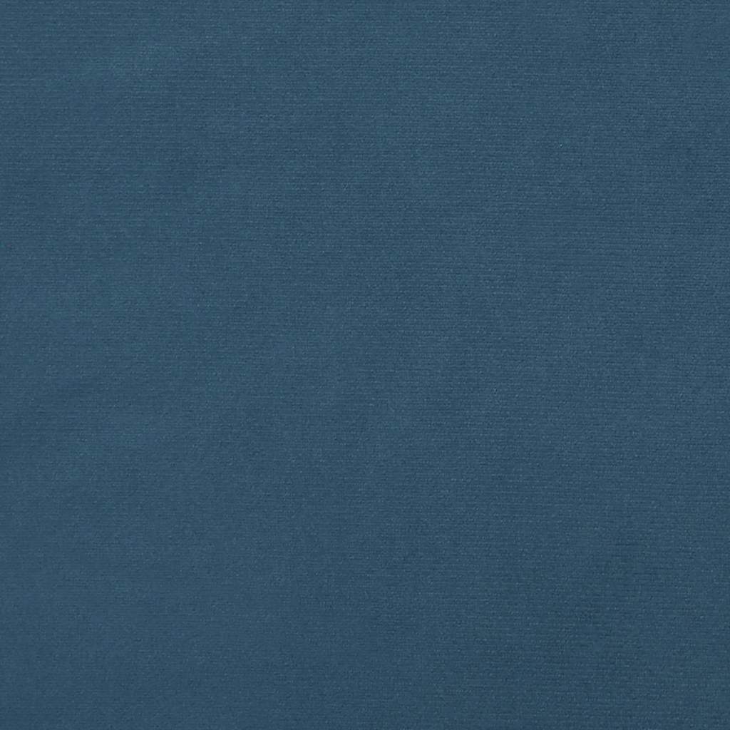 Pocketveringmatras 90x210x20 cm fluweel donkerblauw