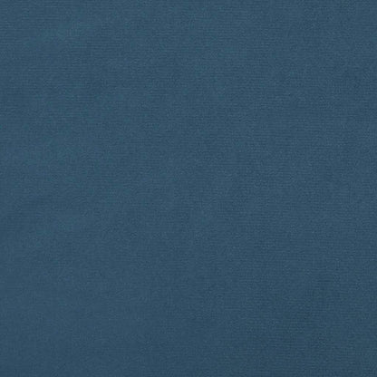 Pocketveringmatras 90x210x20 cm fluweel donkerblauw