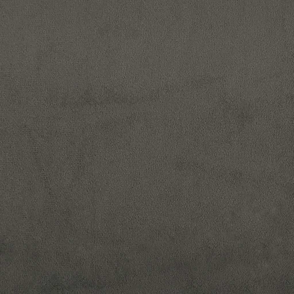 Pocketveringmatras 100x210x20 cm fluweel donkergrijs