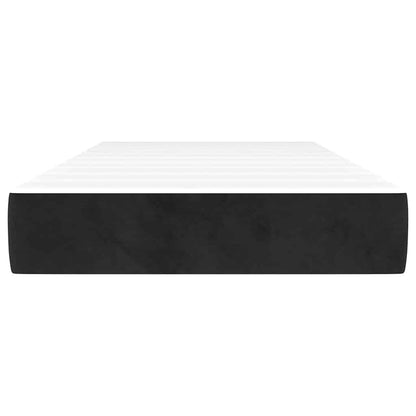 Pocketveringmatras 100x210x20 cm fluweel zwart