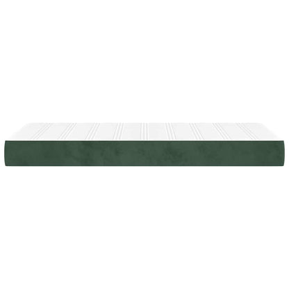 Pocketveringmatras 100x210x20 cm fluweel donkergroen