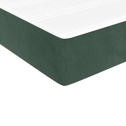 Pocketveringmatras 100x210x20 cm fluweel donkergroen