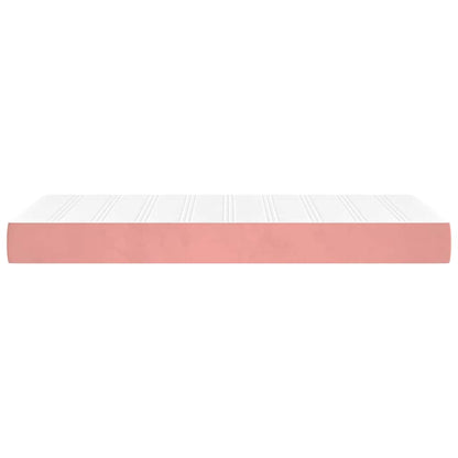 Pocketveringmatras 100x210x20 cm fluweel roze
