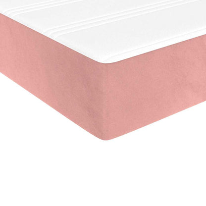 Pocketveringmatras 100x210x20 cm fluweel roze