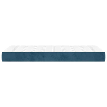 Pocketveringmatras 120x210x20 cm fluweel donkerblauw