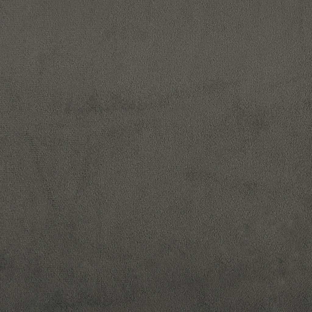 Pocketveringmatras 140x210x20 cm fluweel donkergrijs