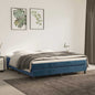Pocketveringmatras 160x210x20 cm fluweel donkerblauw