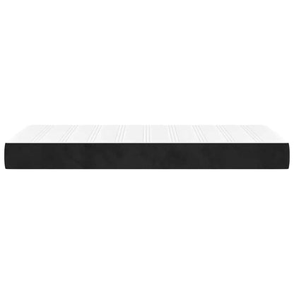 Pocketveringmatras 80x220x20 cm fluweel zwart