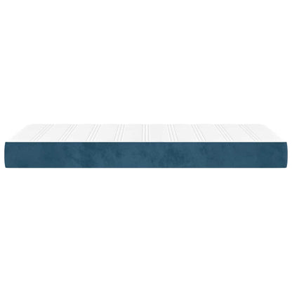 Pocketveringmatras 80x220x20 cm fluweel donkerblauw