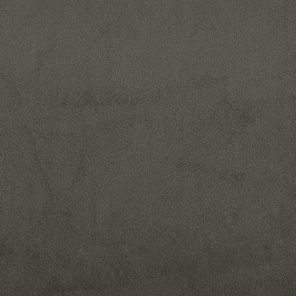Pocketveringmatras 100x220x20 cm fluweel donkergrijs