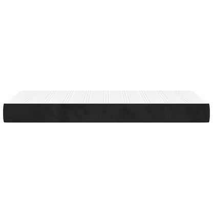 Pocketveringmatras 100x220x20 cm fluweel zwart