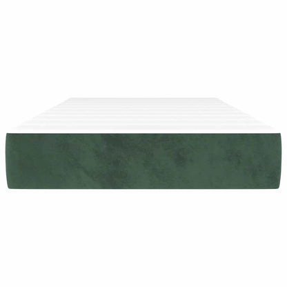 Pocketveringmatras 100x220x20 cm fluweel donkergroen