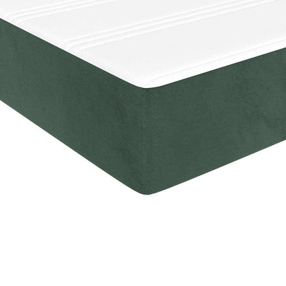 Pocketveringmatras 100x220x20 cm fluweel donkergroen
