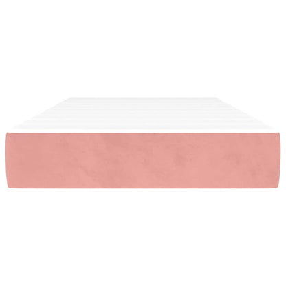 Pocketveringmatras 100x220x20 cm fluweel roze