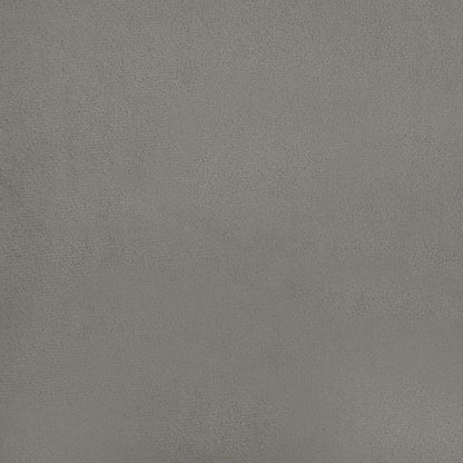 Pocketveringmatras 120x220x20 cm fluweel lichtgrijs
