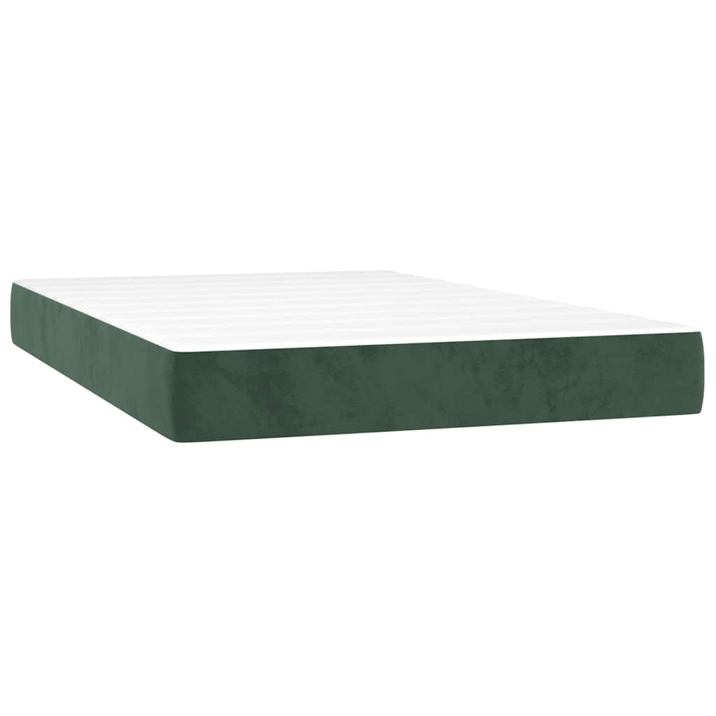 Pocketveringmatras 120x220x20 cm fluweel donkergroen